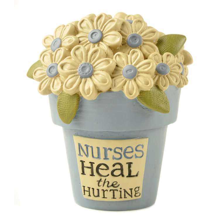 Blossom Bucket Decorative Nurses Heal Flower Pot with Flowers Wayfair